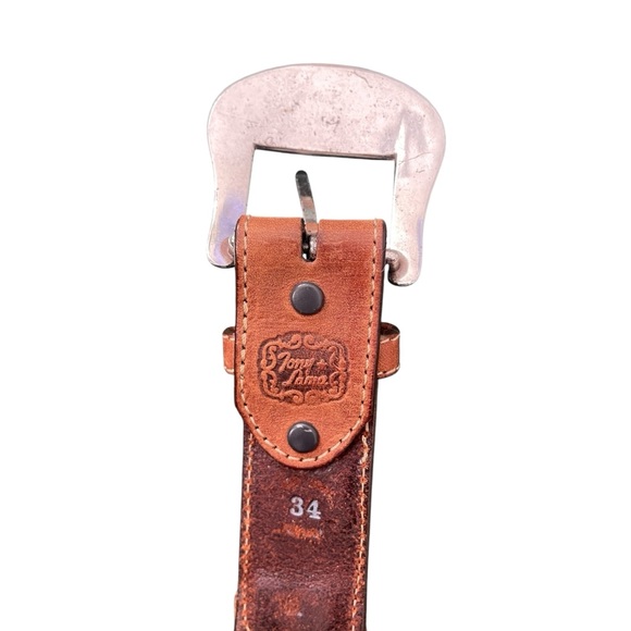Tony Lama Men's Aged Bark Badlands Horse-Hair Belt - Picture 6 of 10